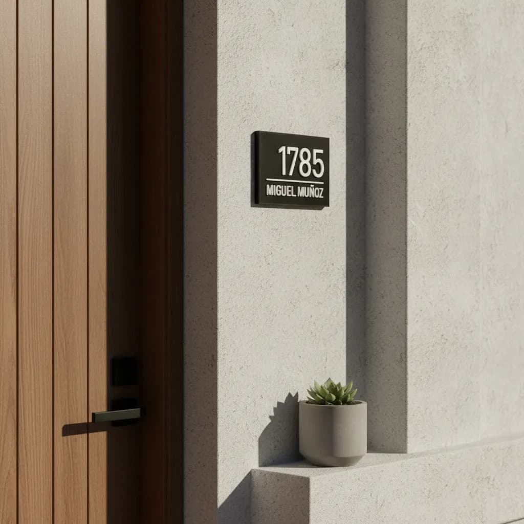 Numero De Casa Altura Calle Personalizado